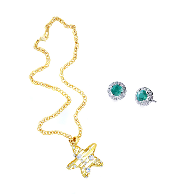 ネックレス＆ピアスセット